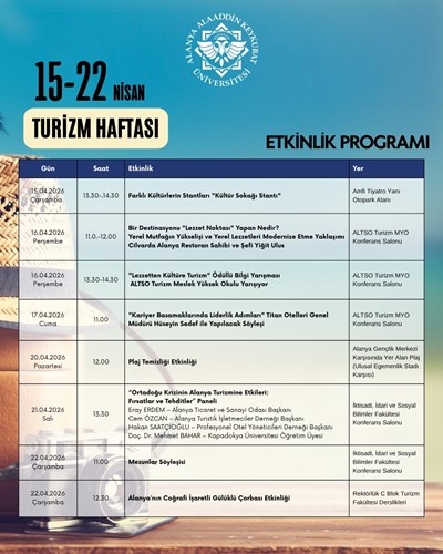 ETKİNLİK PROGRAMI